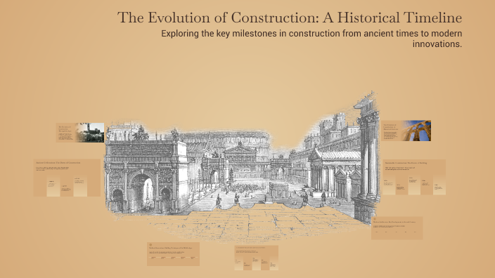 Construction Development History The Evolution of Construction: A Historical Timeline by Izzy Wates on Prezi