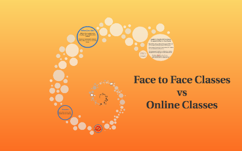 the online class vs. face to face class thesis statement