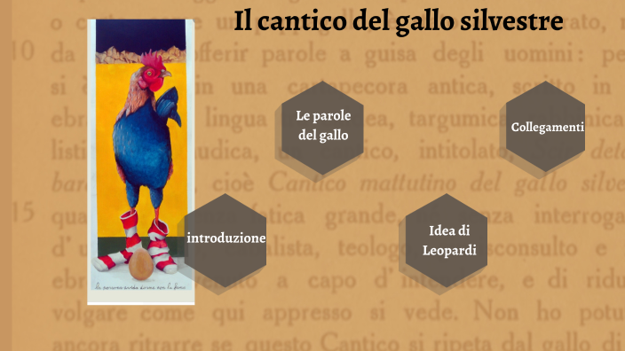 Cantico Del Gallo Silvestre By Matilde Perotti On Prezi