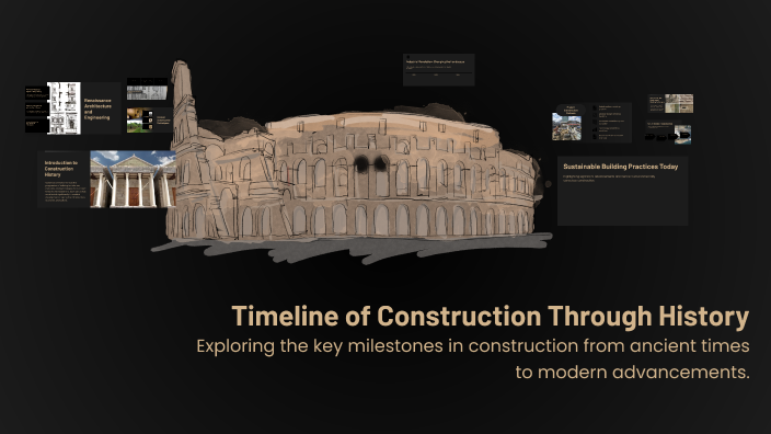 Construction Development History Timeline of Construction Through History by René Eriksen on Prezi