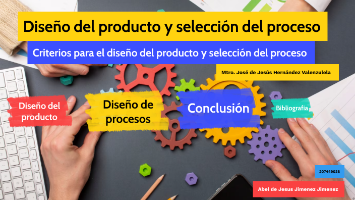 2.1 Criterios para el diseño del producto y selección del proceso by
