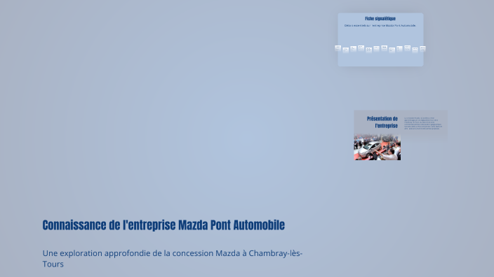 Connaissance de l'entreprise Mazda Pont Automobile by axel 2 on Prezi