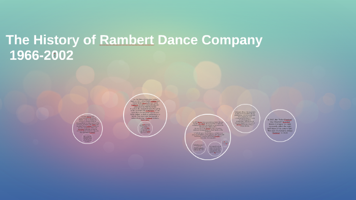 The History of Rambert Dance Company by Ffion Powell on Prezi