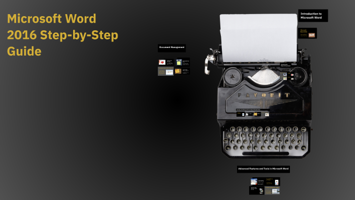 Microsoft Word 2016 Step-by-Step Guide by Mr Sanquintin on Prezi