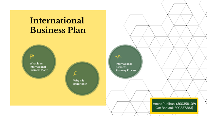 how to make international business plan