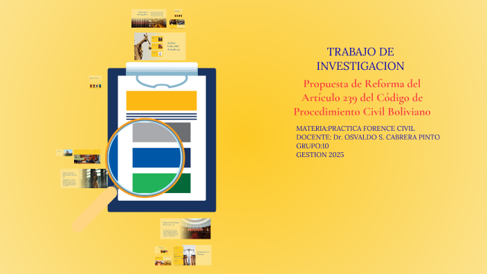 Propuesta de Reforma del Artículo 239 del Código de Procedimiento Civil ...