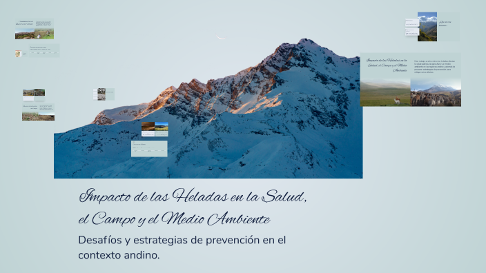 Impacto de las Heladas en la Salud, el Campo y el Medio Ambiente by ...