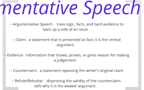 argumentative speech