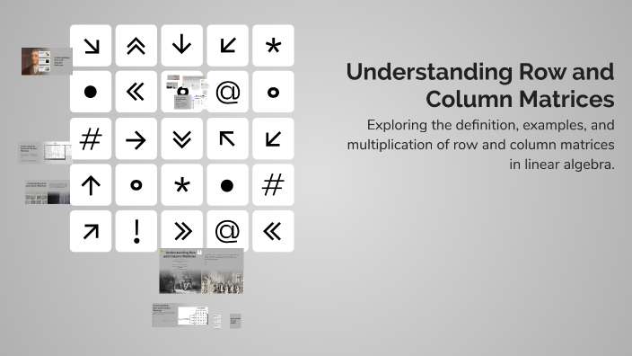 Understanding Row and Column Matrices by azriq naufal on Prezi