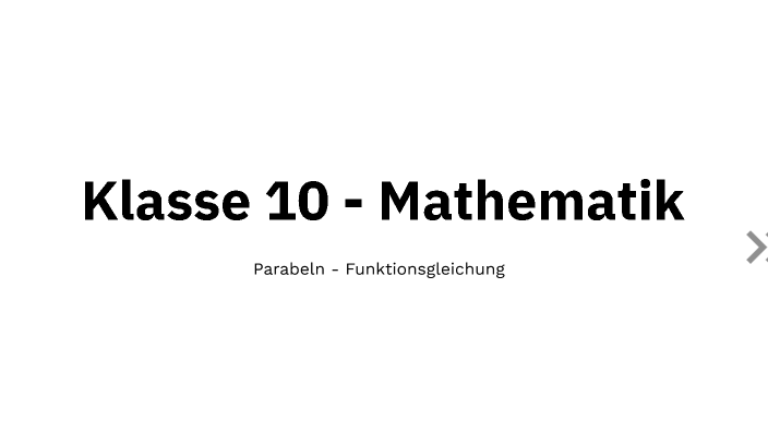 Klasse 10 - Mathematik by Melis Güc on Prezi