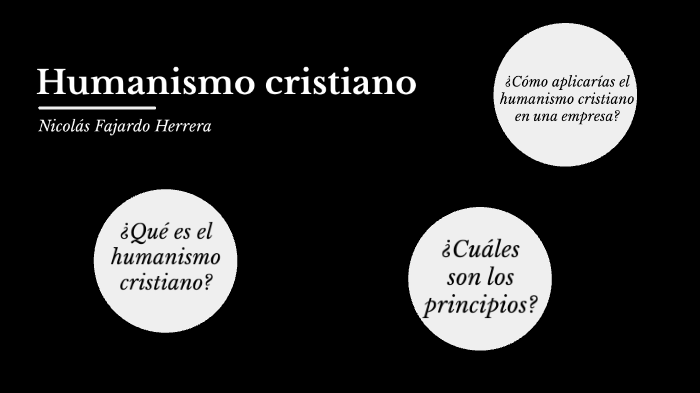 Humanismo cristiano by Nicolas Fajardo Herrera on Prezi