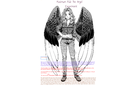 what is maximum ride the angel experiment about