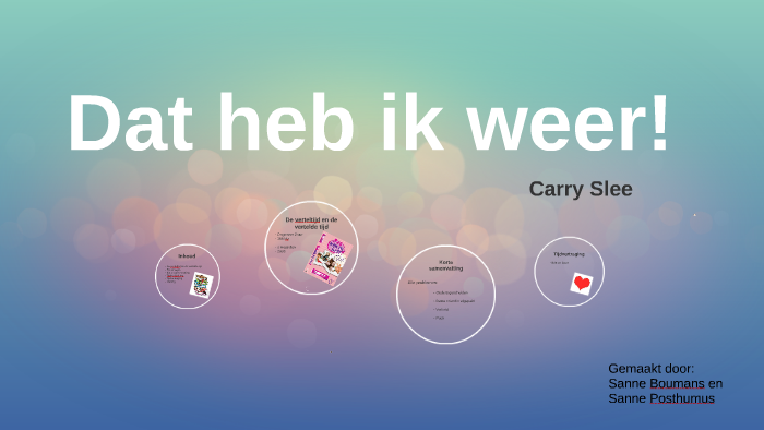 Dat heb ik weer! by Sanne Boumans on Prezi