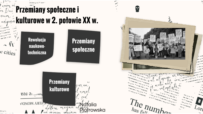 Przemiany Społeczne I Kulturowe XX W. W 2. Połowie By Natalia ...