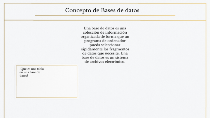 Bases de datos by Valeria Moreno on Prezi