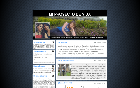 MI PROYECTO DE VIDA by Anita Jiménez on Prezi