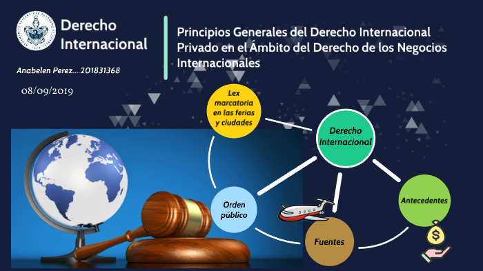 Principios Generales Del Derecho Internacional Privado En El Ámbito Del ...