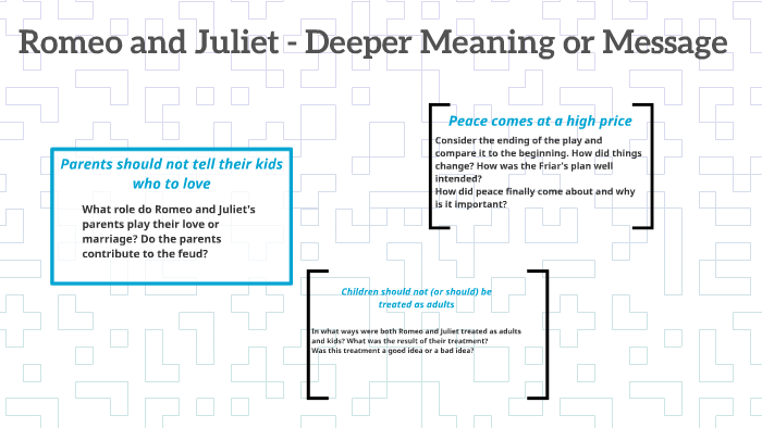 Romeo And Juliet Deeper Meaning Or Message By L Abe