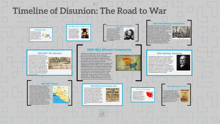 Timeline of Disunion: The Road to War by Aaron Romero on Prezi