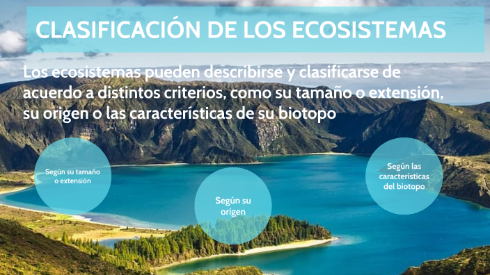UD 4: CLASIFICACIÓN DE LOS ECOSISTEMAS by Ignacio Samper Viñas on Prezi
