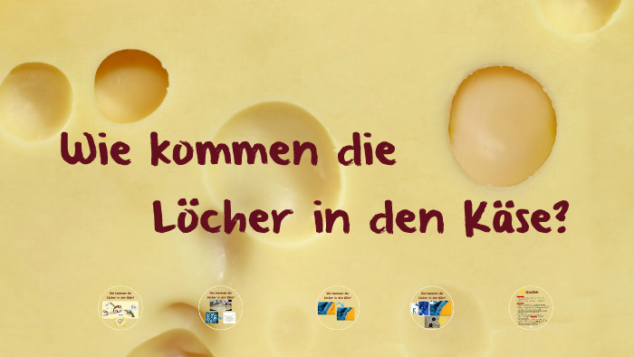 Wie kommen die Löcher in den Käse? by Julia Krüger