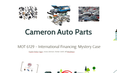 cameron auto parts case study solution