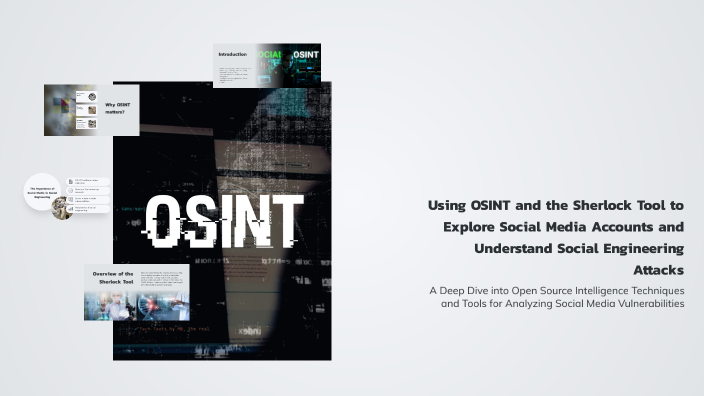 Using OSINT and the Sherlock Tool to Explore Social Media Accounts and ...