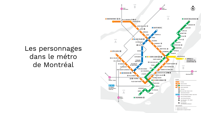 Les personnages dans le métro de Montréal by Simon Wu on Prezi