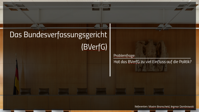 Das Bundesverfassungsgericht By Ingmar Dombrowski