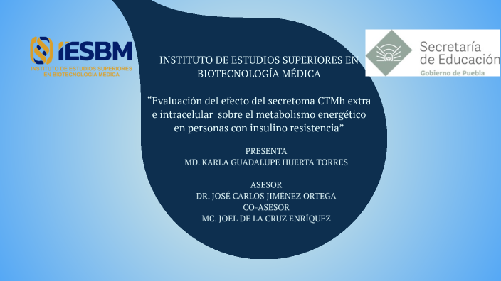 INSTITUTO DE ESTUDIOS SUPERIORES EN BIOTECNOLOGÍA MÉDICA “Evaluación