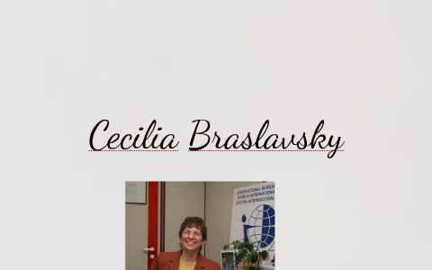 Cecilia Braslavsky by Alan Garcia Yanez