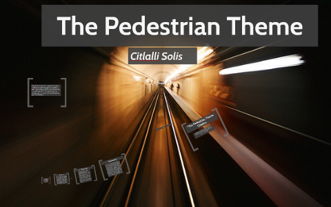 what is the theme of the story the pedestrian