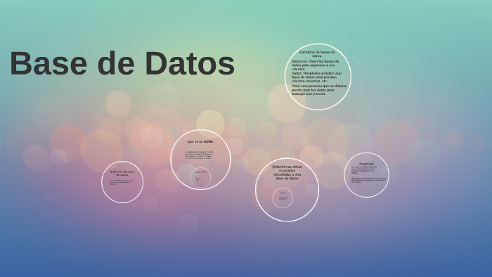 Base de Datos by Salvador La Rue on Prezi