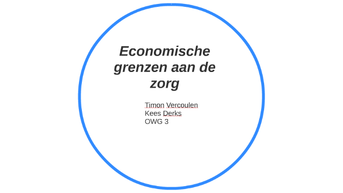 Grenzen aan de zorg by Kees Derks on Prezi