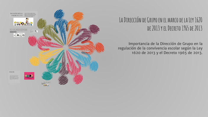 La Dirección de Grupo en el marco de la Ley 1620 de 2013 y el Decreto ...