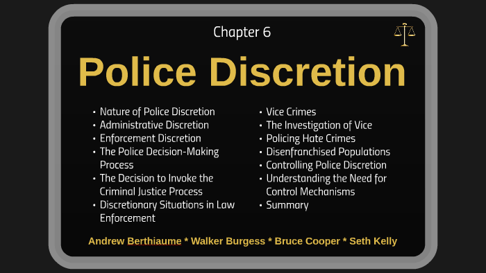 advantages of police discretion