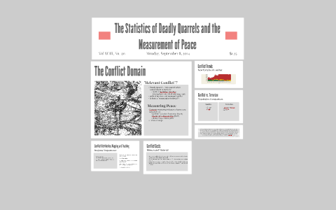 The Statistics of Deadly Quarrels and the Measurement of Pea by