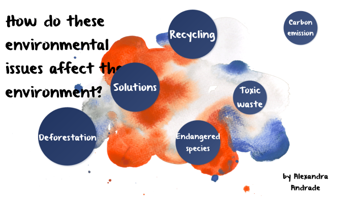 How do these environmental issues affect the environment? by Alexa Eli ...