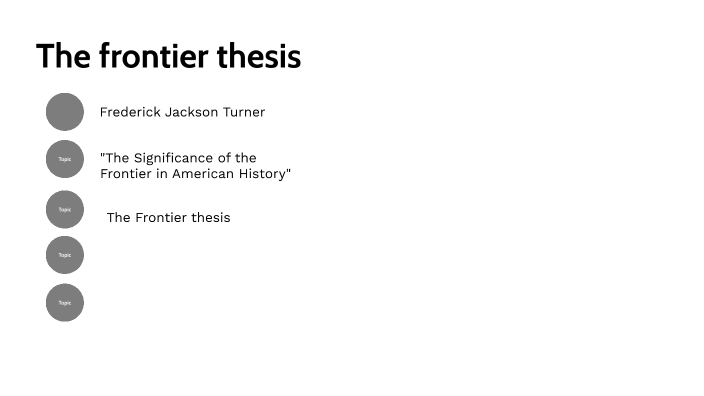 frontier thesis fjt