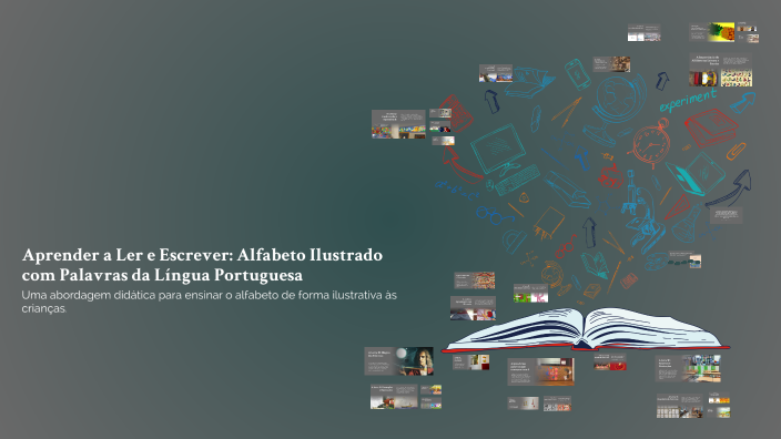 Aprender A Ler E Escrever Alfabeto Ilustrado Com Palavras Da Língua