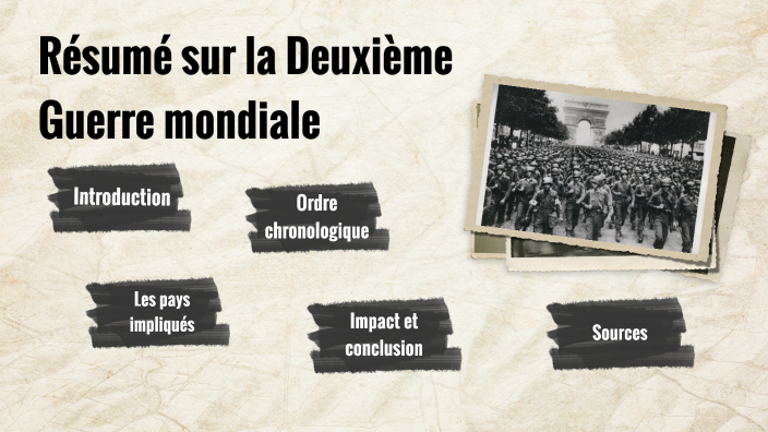 Résumé sur la Deuxième Guerre mondiale by Jason De Souza on Prezi