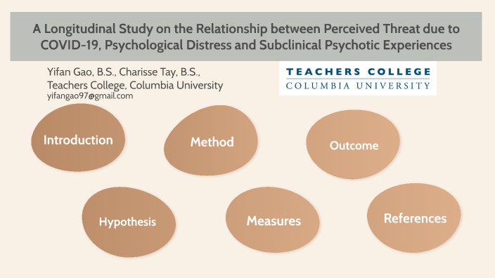 A Longitudinal Study on the Relationship between Perceived Threat due ...