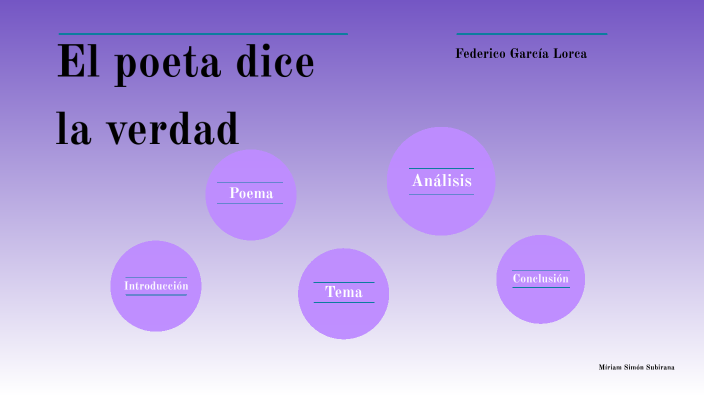 Lorca - El poeta dice la verdad by Miriam Simón on Prezi