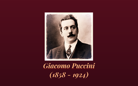 Giacomo Antonio Domenico Michele Secondo Maria Puccini By Juliana Da ...