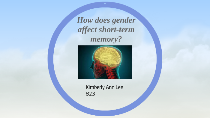 does gender affect short term memory experiment