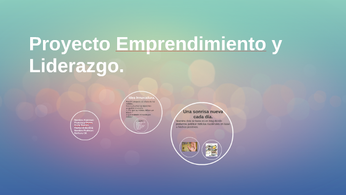 Proyecto Emprendimiento y Liderazgo. by Francisca Osses on Prezi