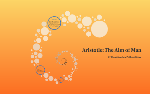 the aim of man by aristotle