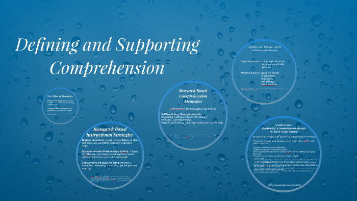 Defining and Supporting Comprehension by Erin Houghton on Prezi