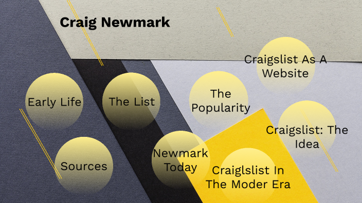 Craig Newmark by Will Grojean on Prezi Next