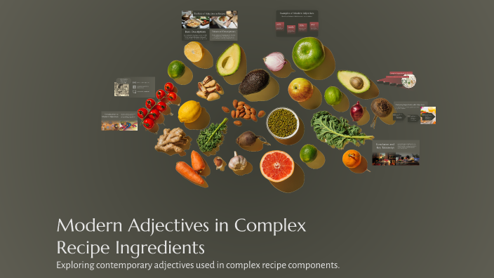 Complex Recipe Examples Modern Adjectives in Complex Recipe Ingredients by Furqatjon O'rinboyev ...